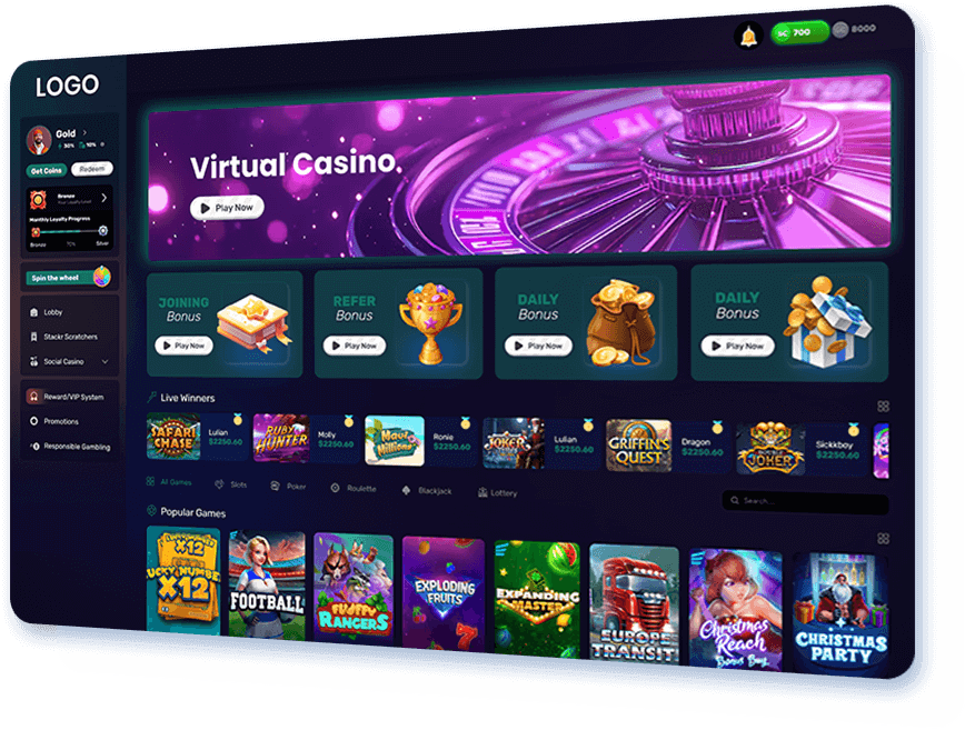 Casino lobby slot machine preview